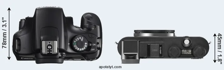 Compare 1100D versus CL top