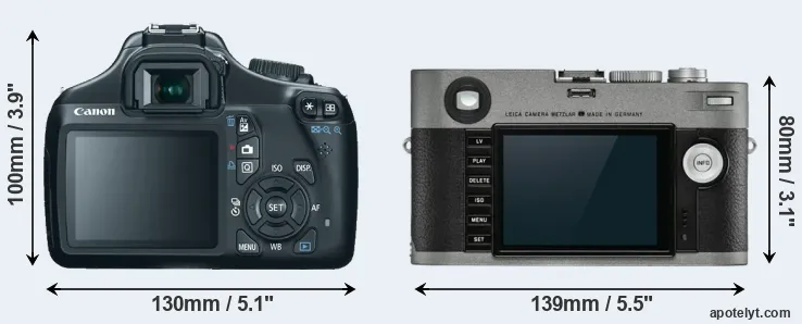 Comparison 1100D or M-E Typ 240 rear
