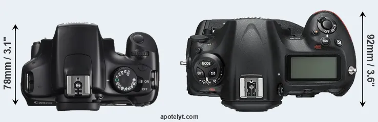 Compare 1100D versus D5 top