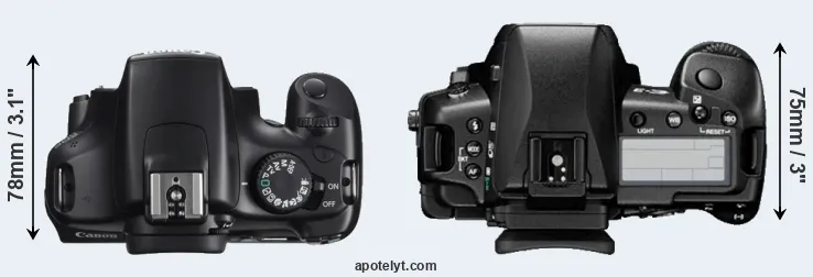 Compare 1100D versus E-3 top