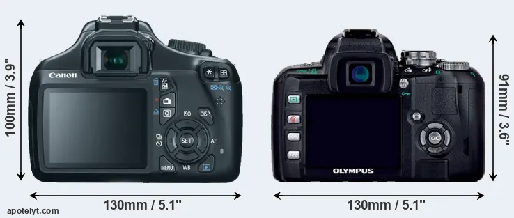 Comparison 1100D or E-400 rear