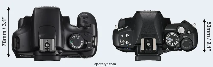 Compare 1100D versus E-450 top
