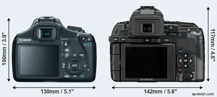 Comparison 1100D or E-5 rear