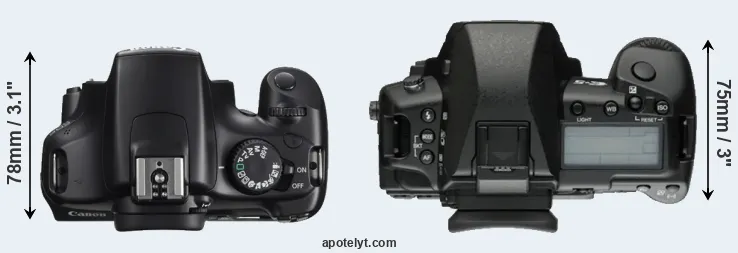 Compare 1100D versus E-5 top