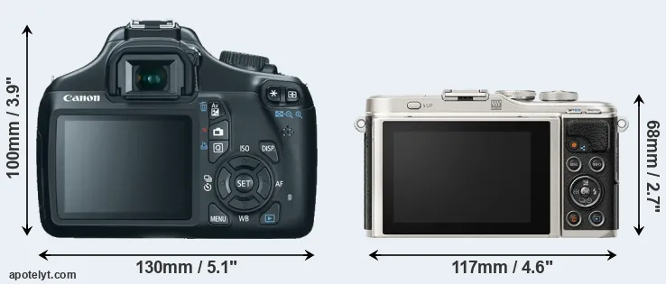 Comparison 1100D or E-PL9 rear