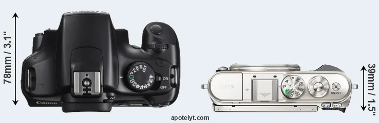 Compare 1100D versus E-PL9 top