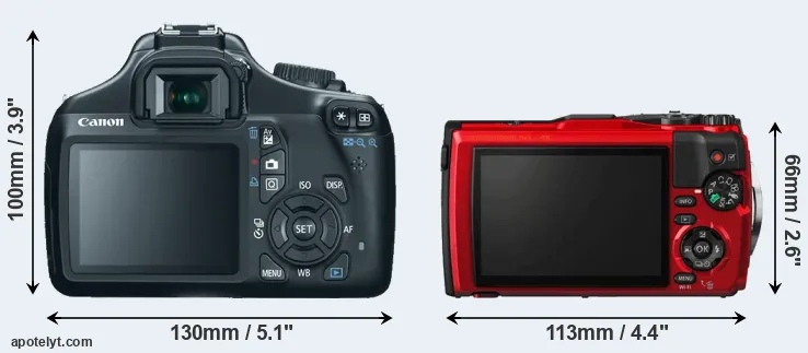 Comparison 1100D or TG-5 rear
