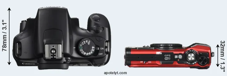 Compare 1100D versus TG-5 top