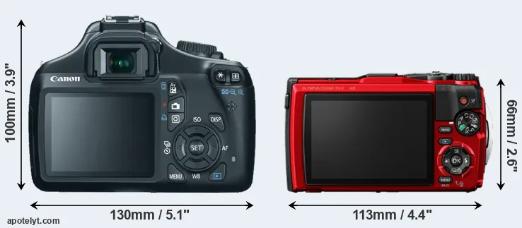 Comparison 1100D or TG-6 rear