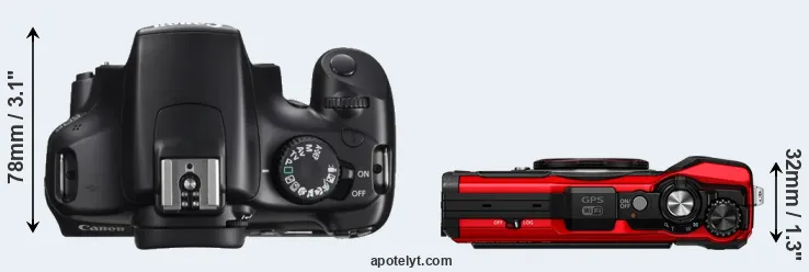Compare 1100D versus TG-6 top