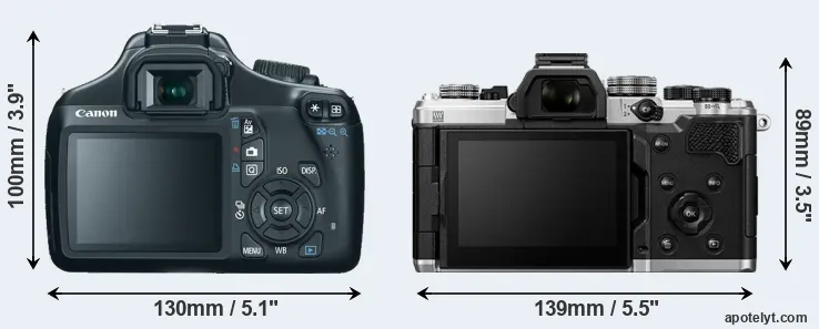 Comparison 1100D or OM-3 rear