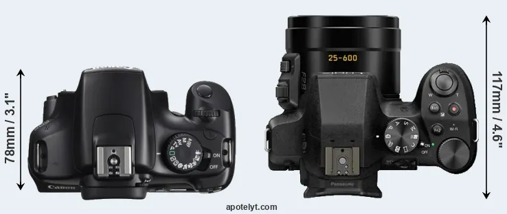 Compare 1100D versus FZ330 top