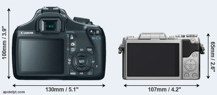 Comparison 1100D or GF7 rear