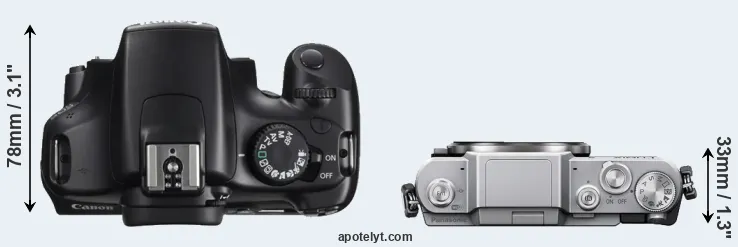 Compare 1100D versus GF7 top