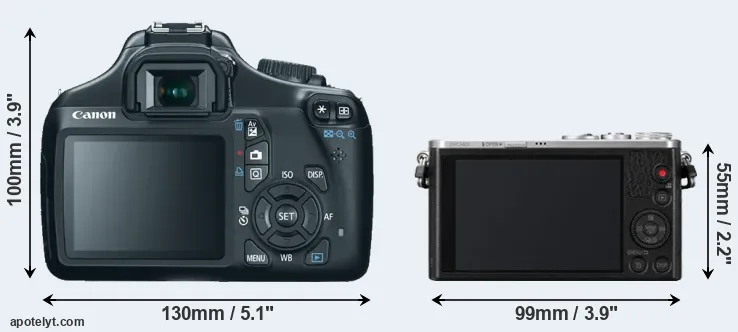 Comparison 1100D or GM1 rear