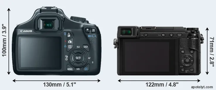 Comparison 1100D or GX80 rear