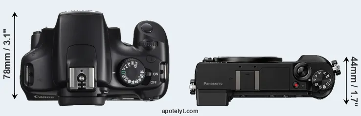 Compare 1100D versus GX80 top
