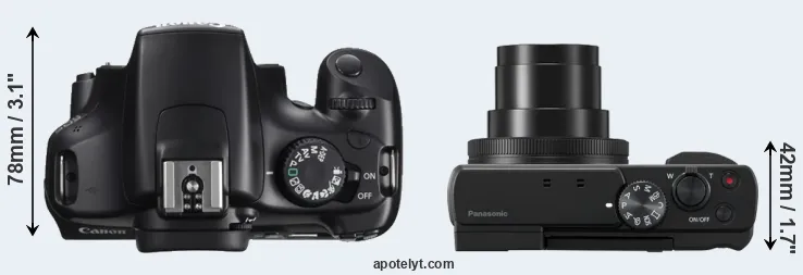Compare 1100D versus TZ95 top