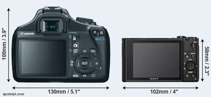 Comparison 1100D or HX95 rear