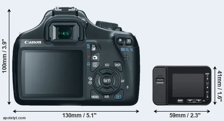 Comparison 1100D or RX0 II rear