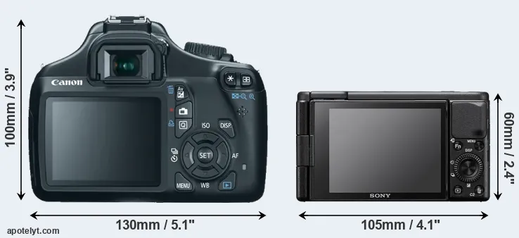 Comparison 1100D or ZV-1 rear