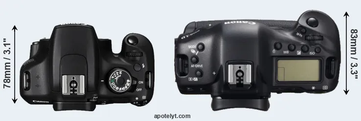 Compare 1200D versus 1DC top