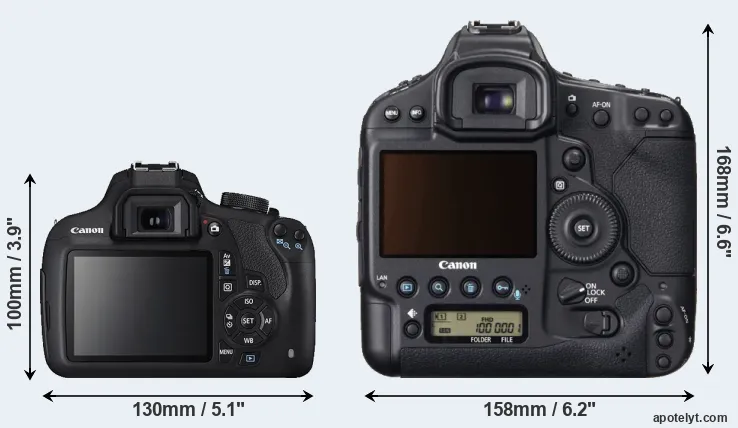 Comparison 1200D or 1DX rear
