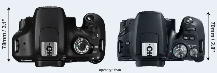 Compare 1200D versus 200D top