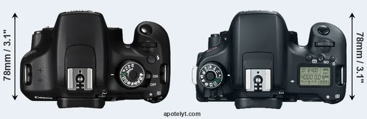 Compare 1200D versus 760D top