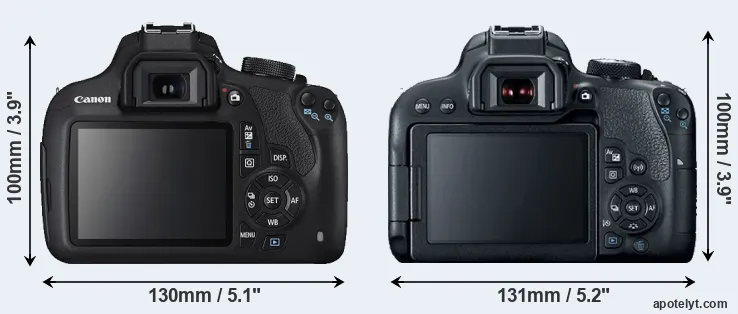 Comparison 1200D or 800D rear