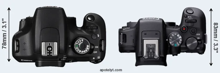 Compare 1200D versus R10 top