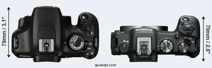 Compare 1200D versus R8 top