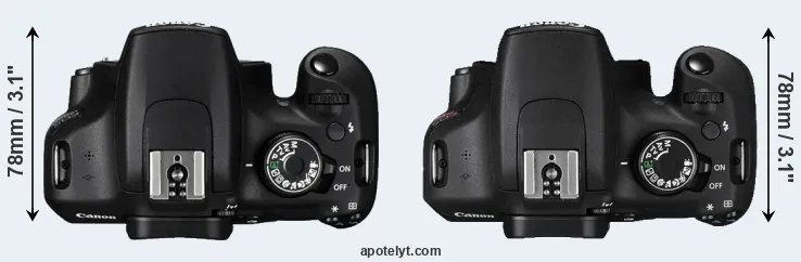 Compare 1200D versus T5 top