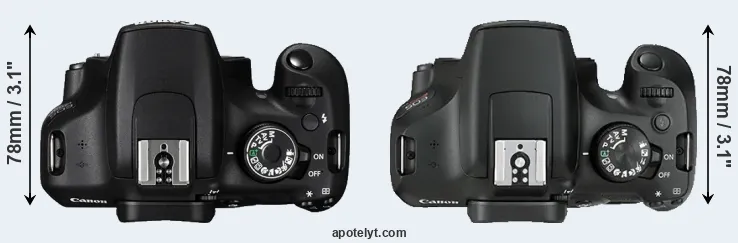 Compare 1200D versus T6 top