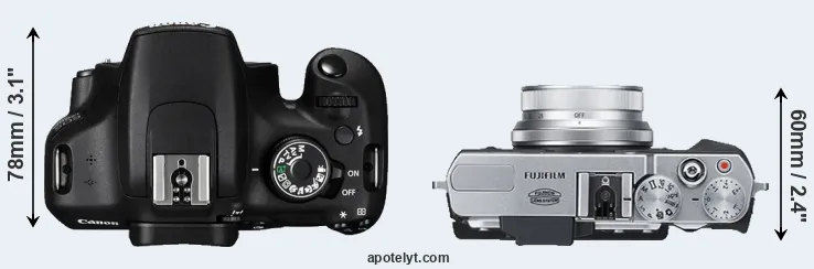 Compare 1200D versus X30 top