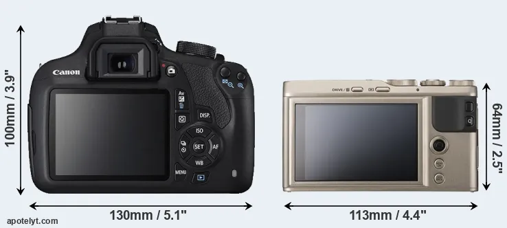 Comparison 1200D or XF10 rear