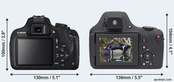 Comparison 1200D or AZ901 rear