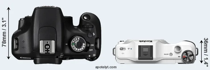 Compare 1200D versus S-1 top