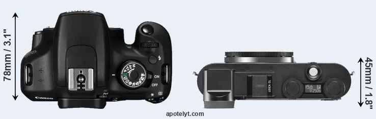 Compare 1200D versus CL top