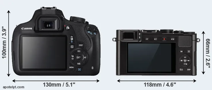 Comparison 1200D or D-LUX Typ 109 rear