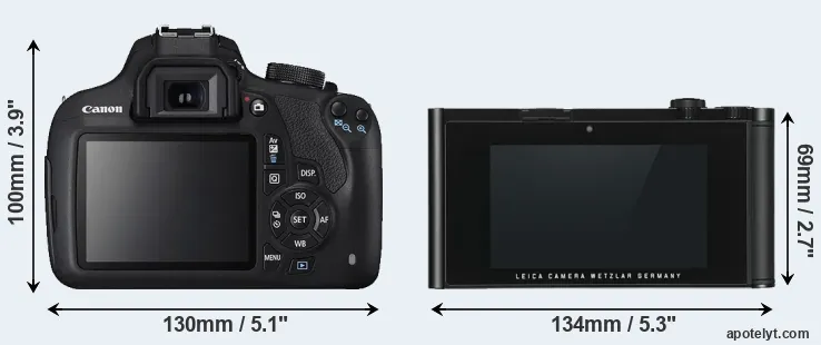 Comparison 1200D or TL rear