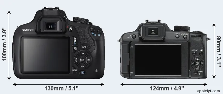 Comparison 1200D or V-LUX 2 rear