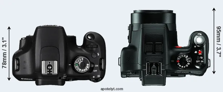 Compare 1200D versus V-LUX 3 top