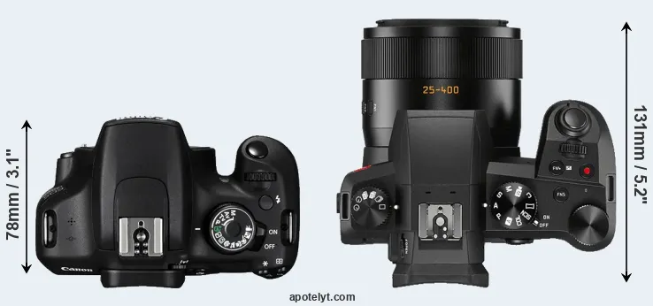 Compare 1200D versus V-LUX 5 top