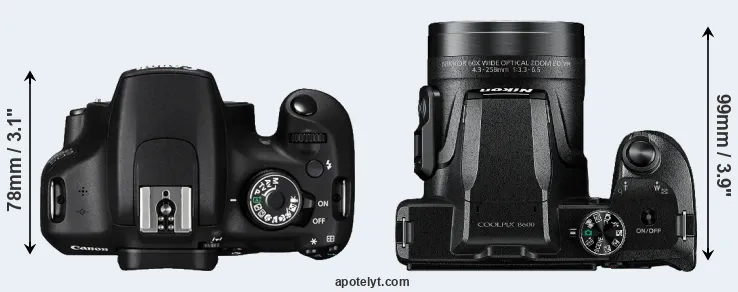 Compare 1200D versus B600 top