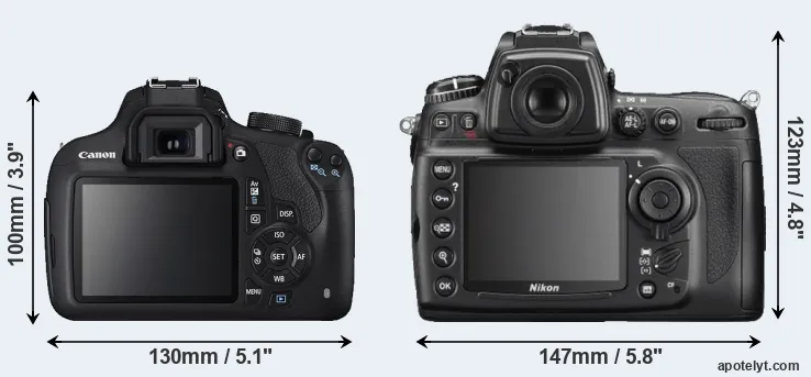 Comparison 1200D or D700 rear