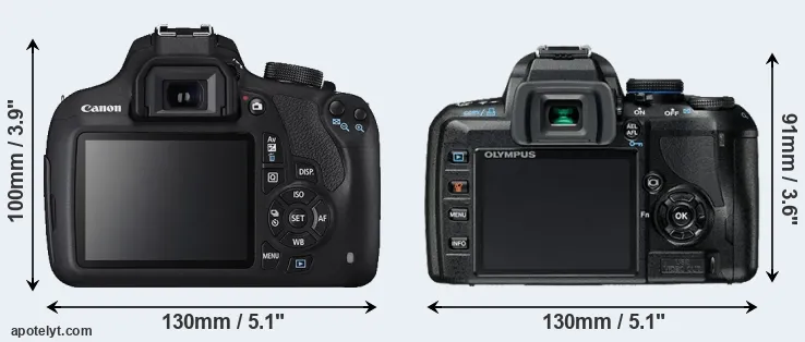 Comparison 1200D or E-420 rear