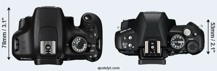 Compare 1200D versus E-420 top