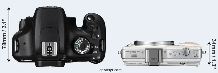 Compare 1200D versus E-PM2 top