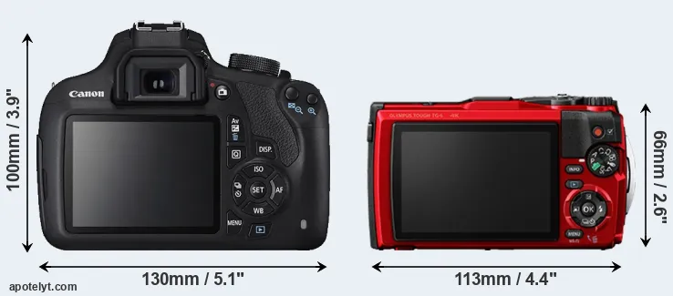 Comparison 1200D or TG-6 rear